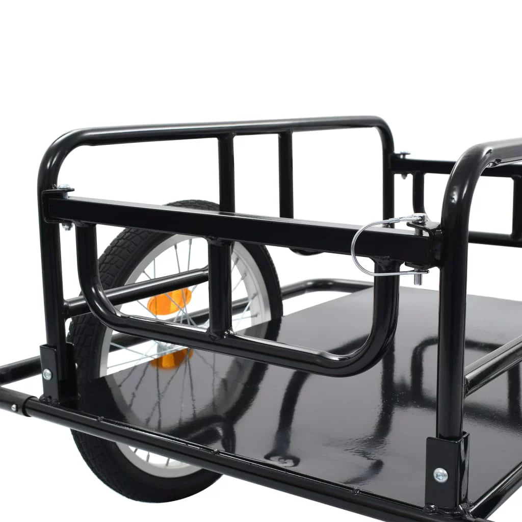 Bike Cargo Trailer Steel Black I933549