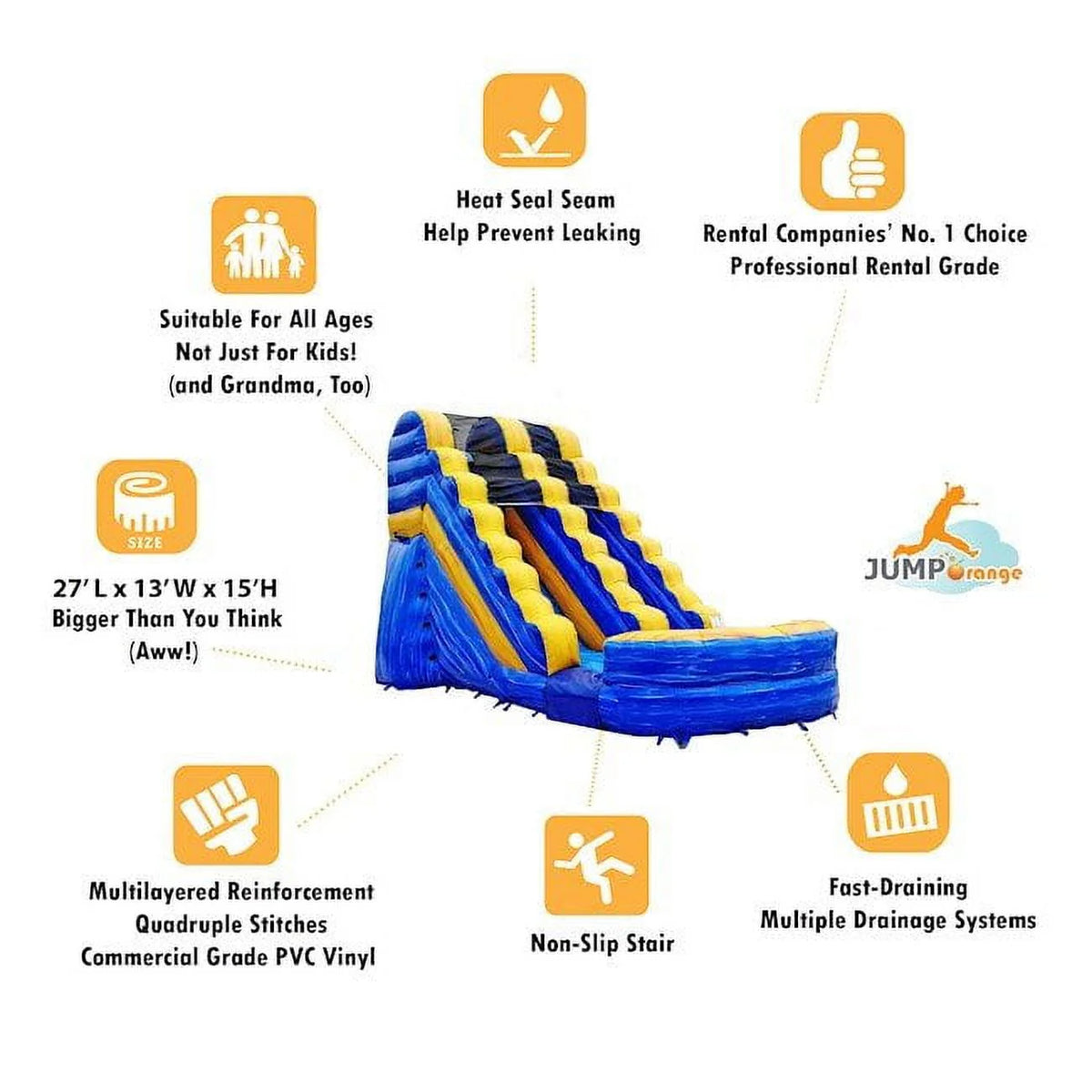 Commercial Grade Inflatable Water Slide with Splash Pool U240