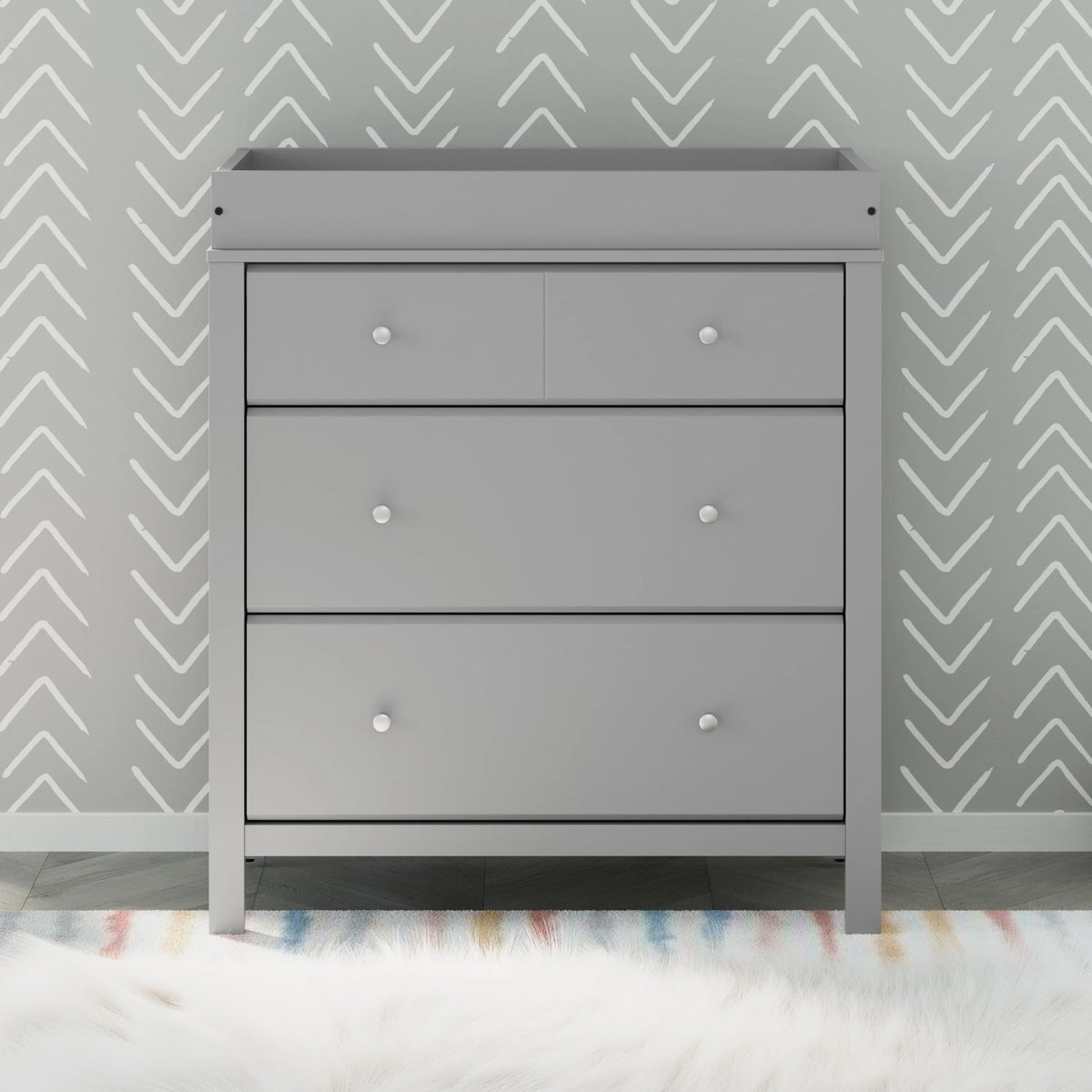 3 Drawer White Dresser F5361