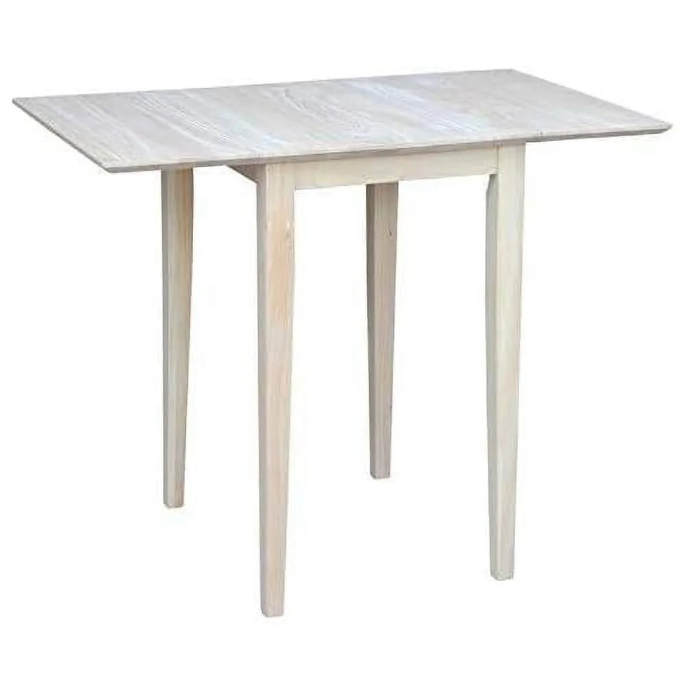 Unfinished Natural Wood Drop Leaf Dining Table V193529