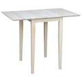 Unfinished Natural Wood Drop Leaf Dining Table V193529