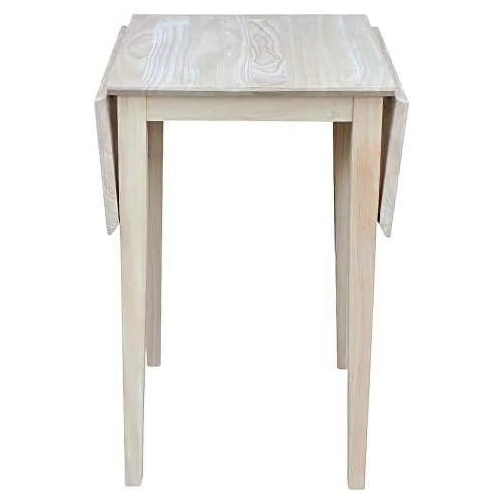 Unfinished Natural Wood Drop Leaf Dining Table V193529