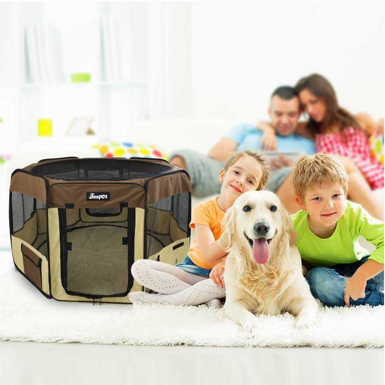 Portable Dog Exercise Pet Soft-Side Playpen H549775