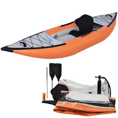 Foldable Inflatable 2 Person Kayak Set with Paddle & Air Pump S80391