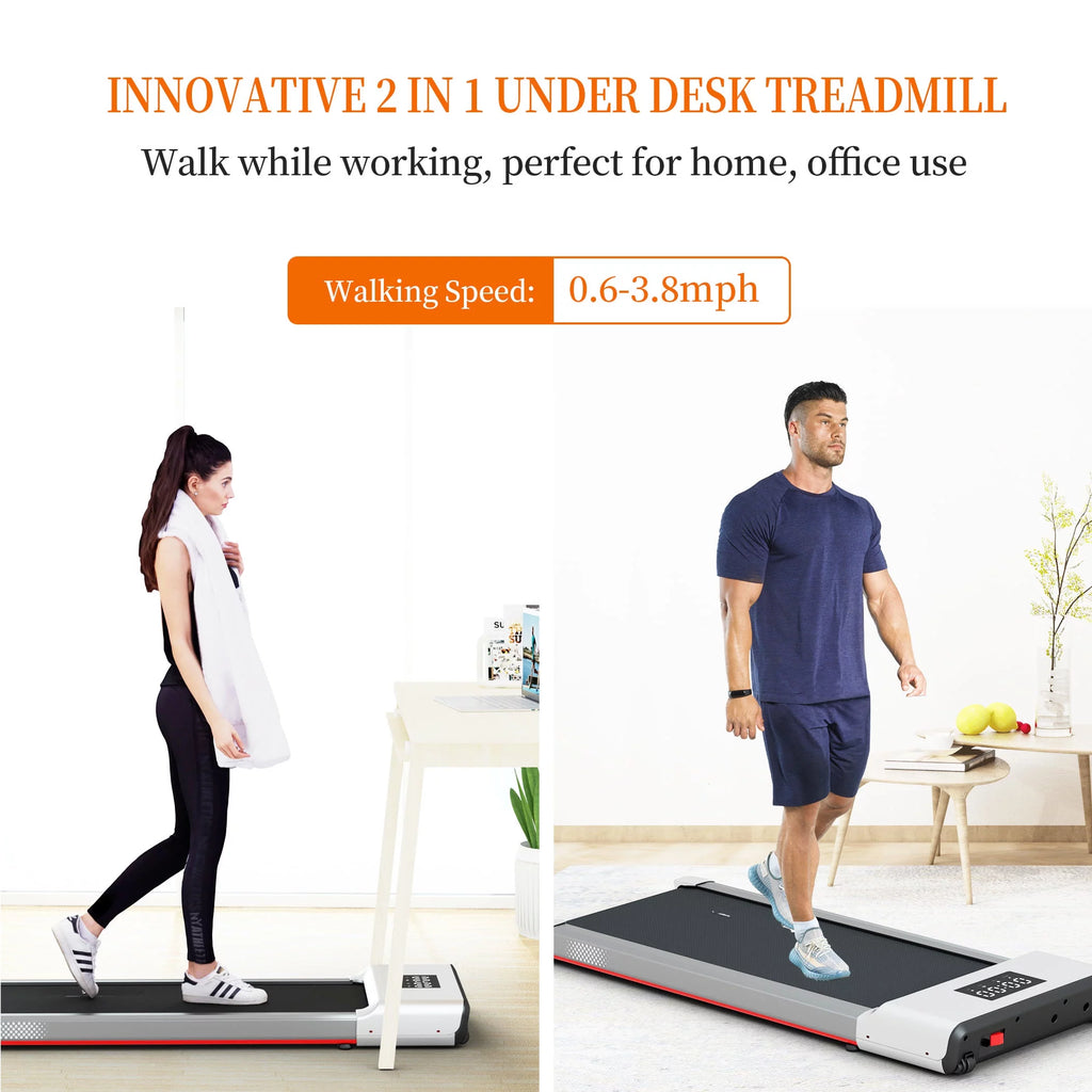 300lb Portable Under Desk Treadmill with Remote Control Z912