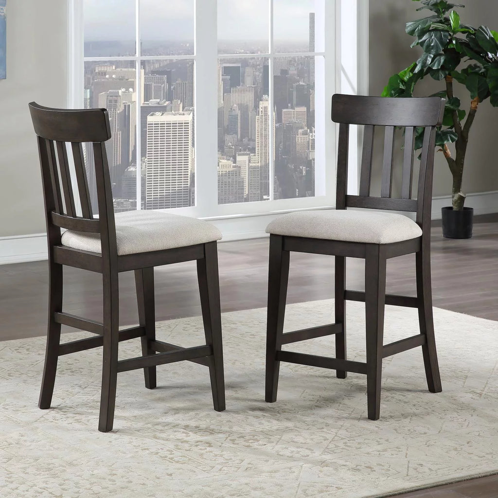 Dusky Cedar Brown 9-piece Counter Height Dining Set N4987