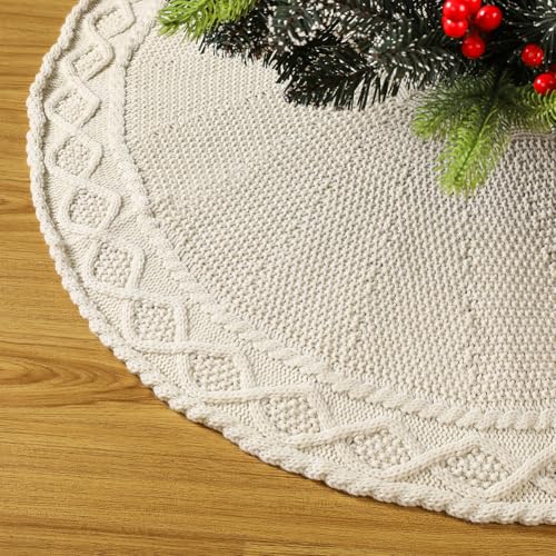 Knit Christmas Tree Skirt P35944