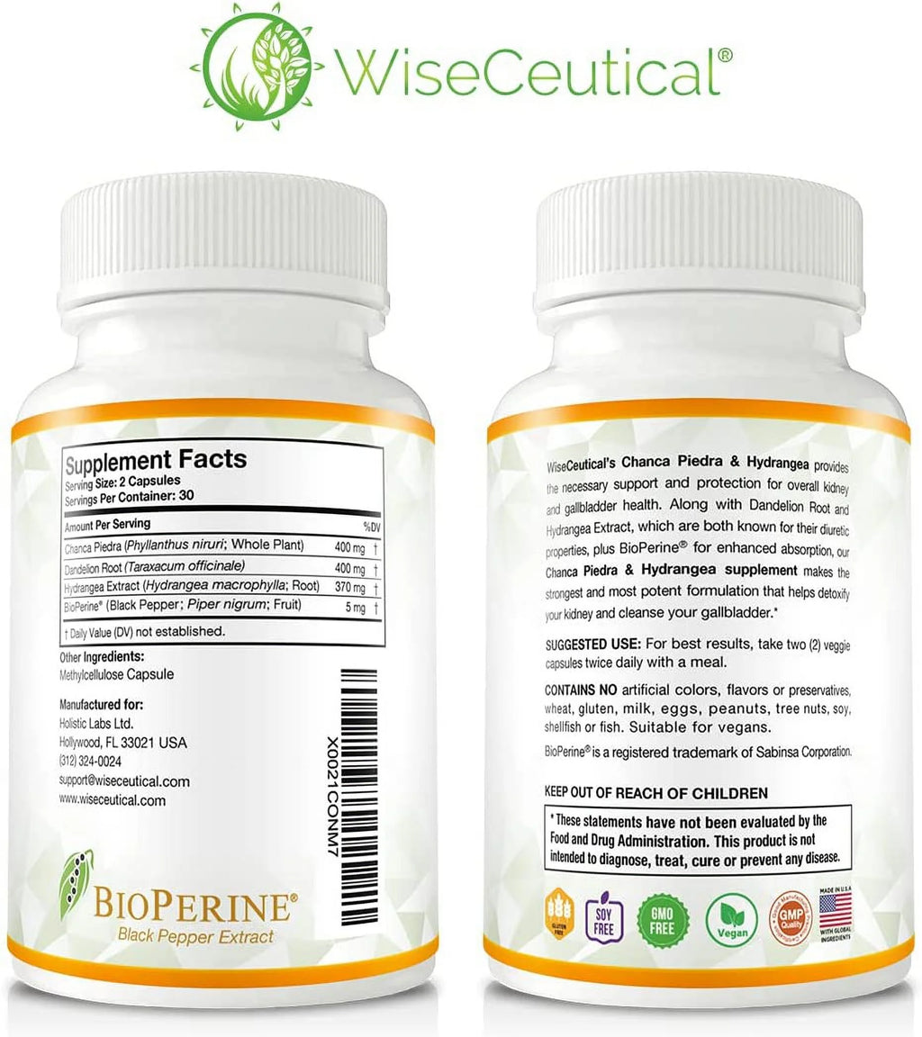 Chanca Piedra Hydrangea & Dandelion Root 60 Veggie Capsules H973850