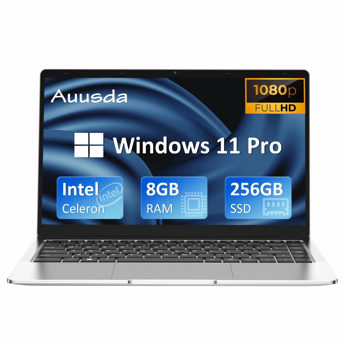 14.1 Laptop Intel Celeron J4125 8GB RAM 256GB SSD Silver O950