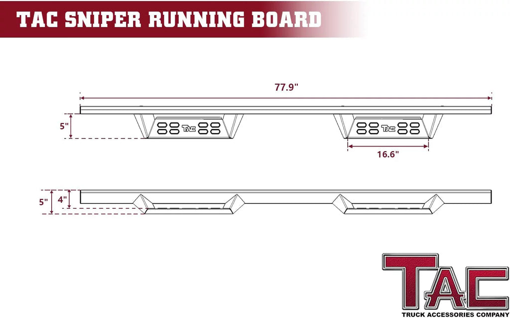 Running Boards Side Steps Nerf Bars (2pcs) Y43929