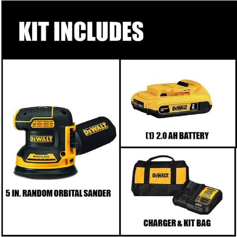 20V MAX Cordless Brushless 5 in. Random Orbital Sander with Battery and Charger N342712