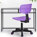 Purple Swivel Task Chair with Lumbar Support I29603