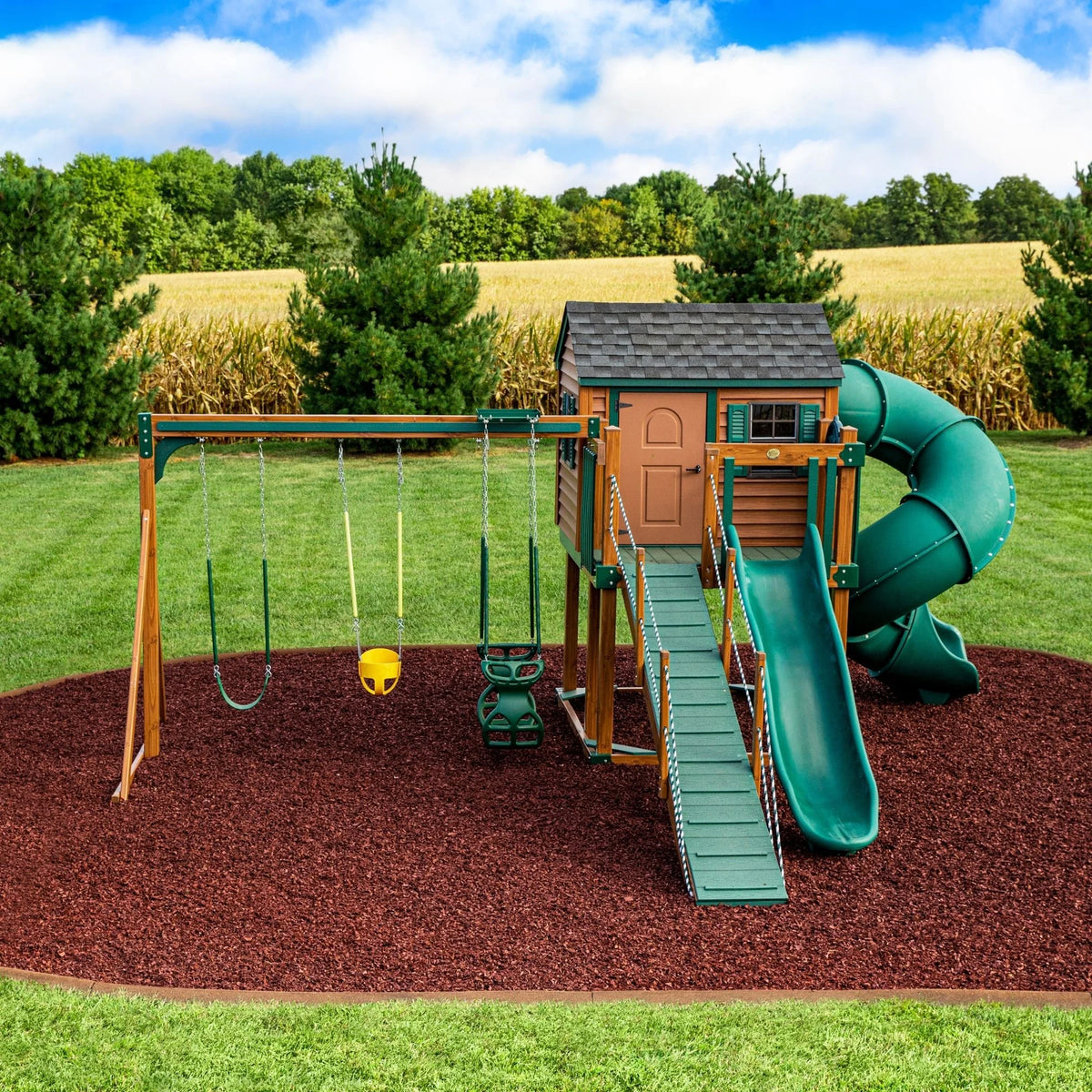 Red Rubber Mulch 75 cu ft W864