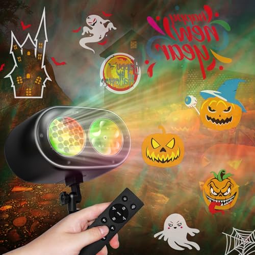 Halloween Projector Lights with 19 HD 3D Ocean Wave Effects M56057