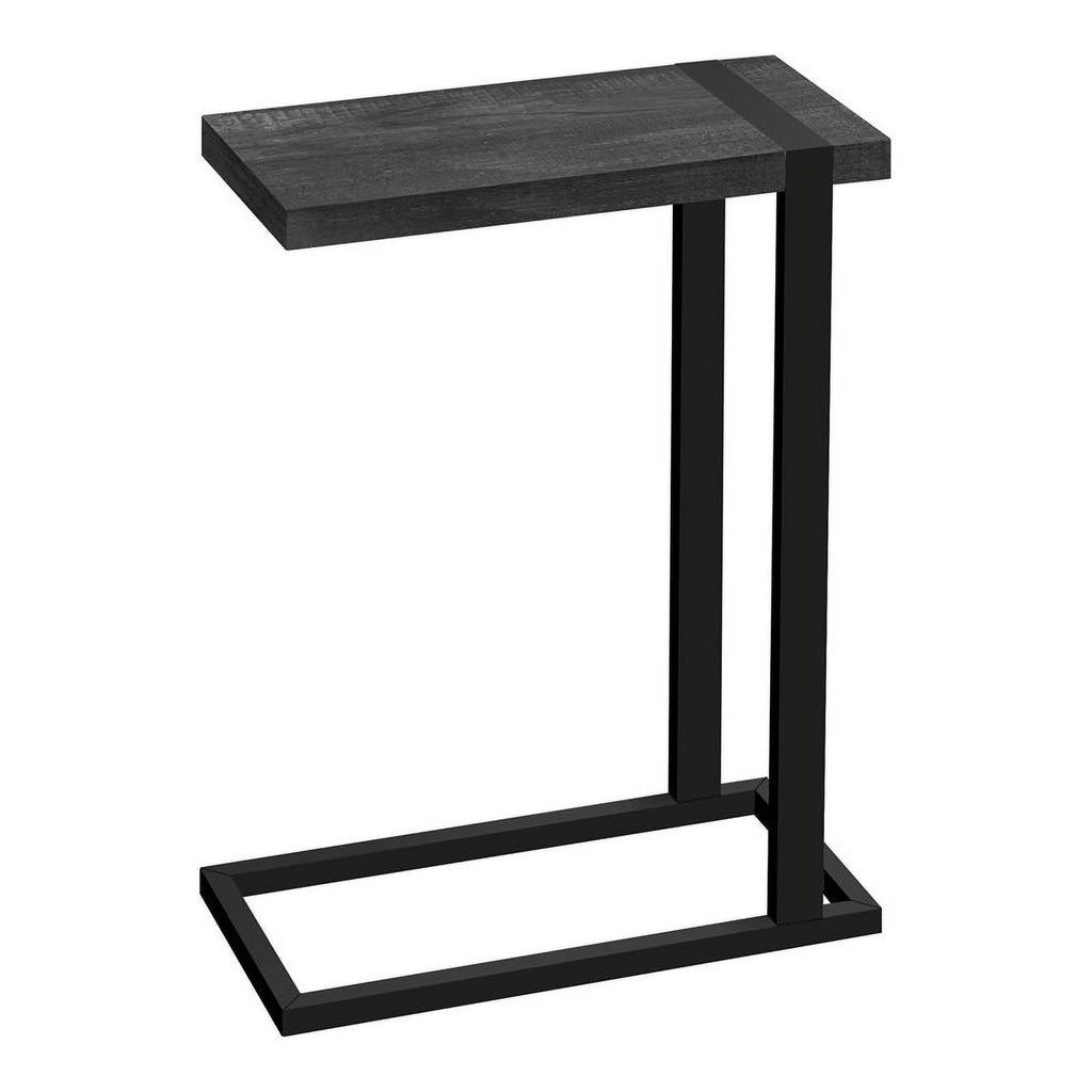 19.25" Rectangular Wood Side Table in Black - Set of 2 T706422