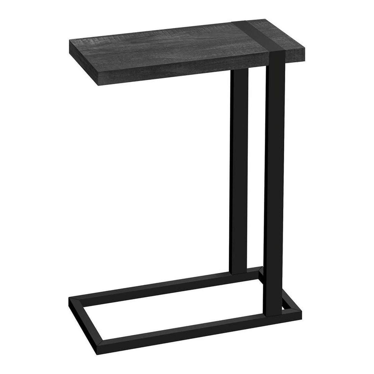 19.25" Rectangular Wood Side Table in Black - Set of 2 T706422