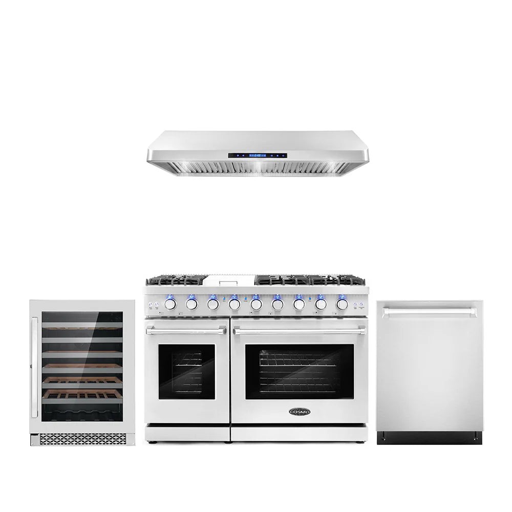 48 Gas Range, Under Cabinet Range Hood, Dishwasher and Wine Cooler I6141