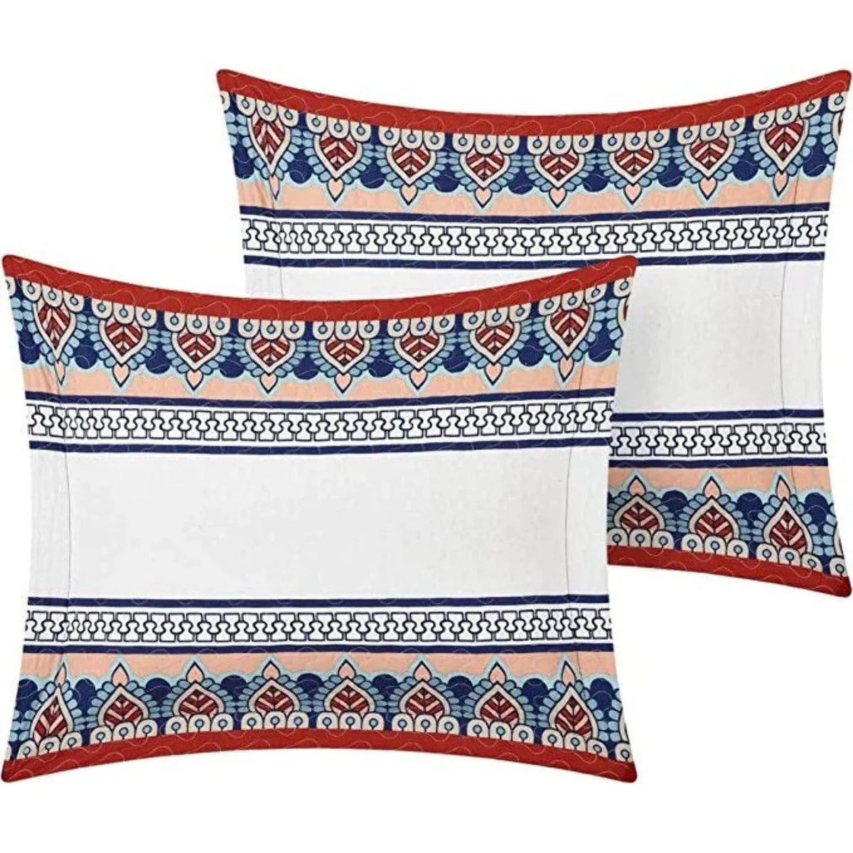 Queen Size 4 Piece Cotton Reversible Quilt Set P32381