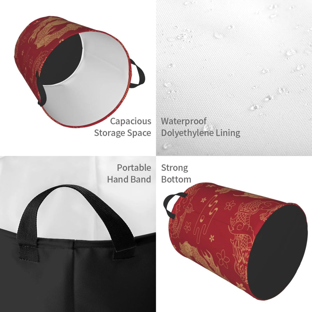 Waterproof Laundry Hamper with Handle M417711