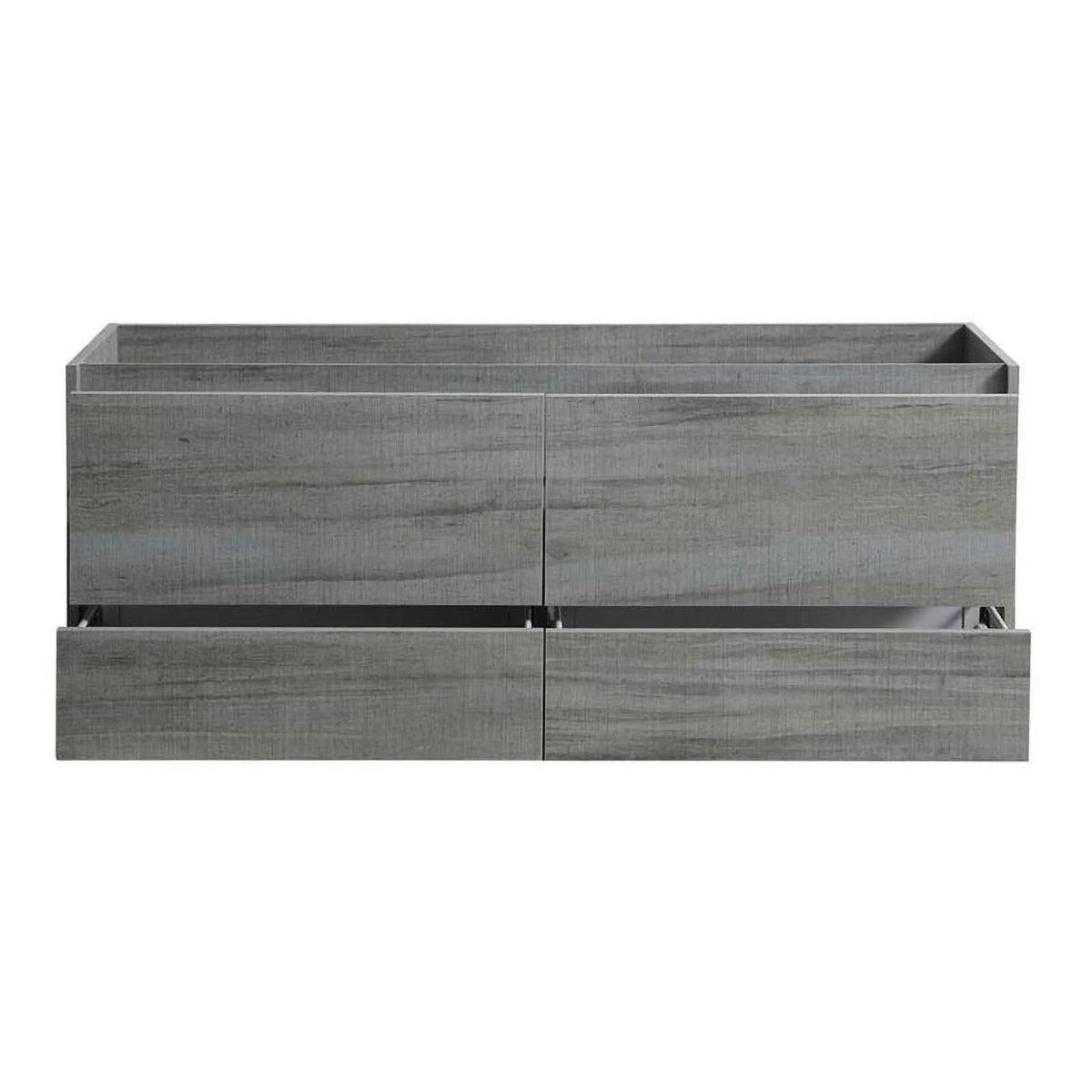 60" Ocean Gray Wood Bathroom Cabinet W486
