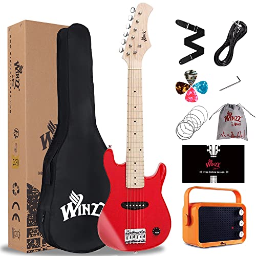30 Inches Right Handed Kids Electric Guitar with Beginner Kit X389