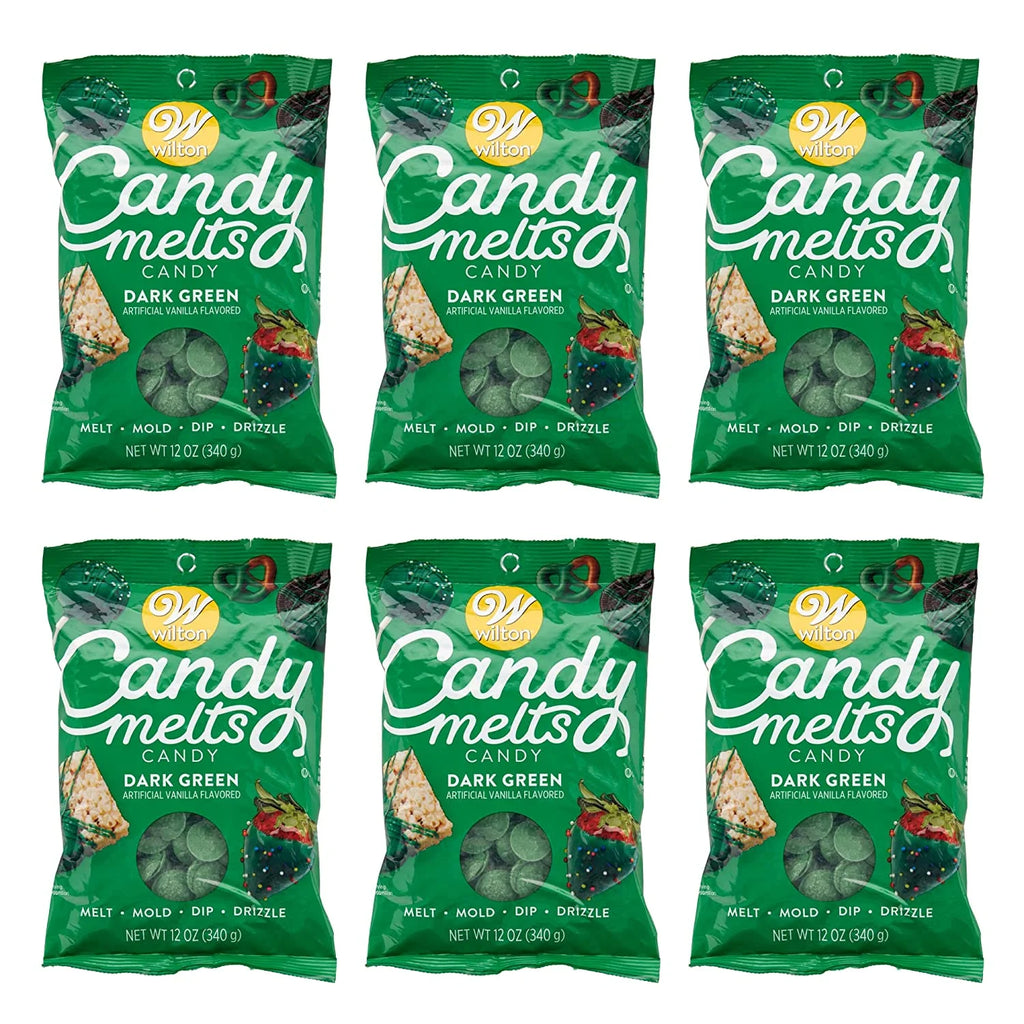 Dark Green Candy Melts 12 oz Pack of 6 A697