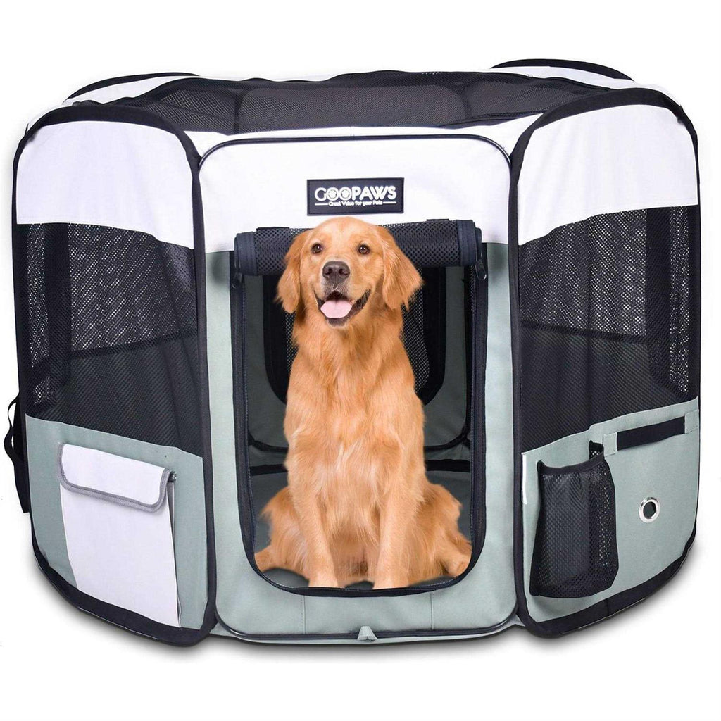 Portable Dog Exercise Pet Soft-Side Playpen H549775