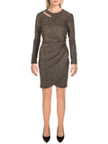 Metallic Cut-Out Bodycon Dress U786334