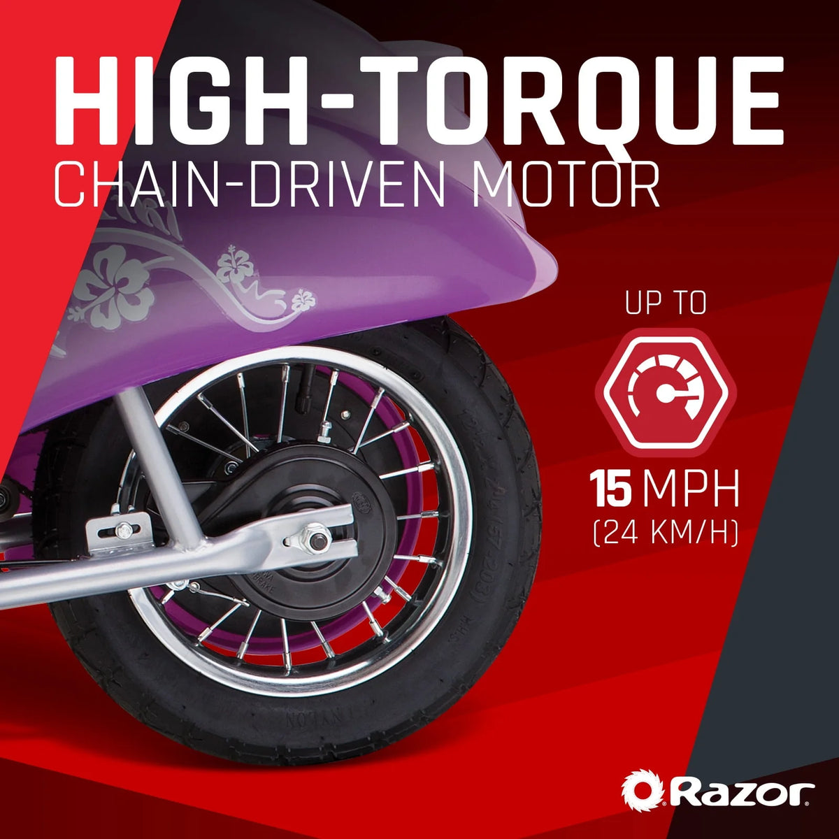 Purple Electric Scooter P411