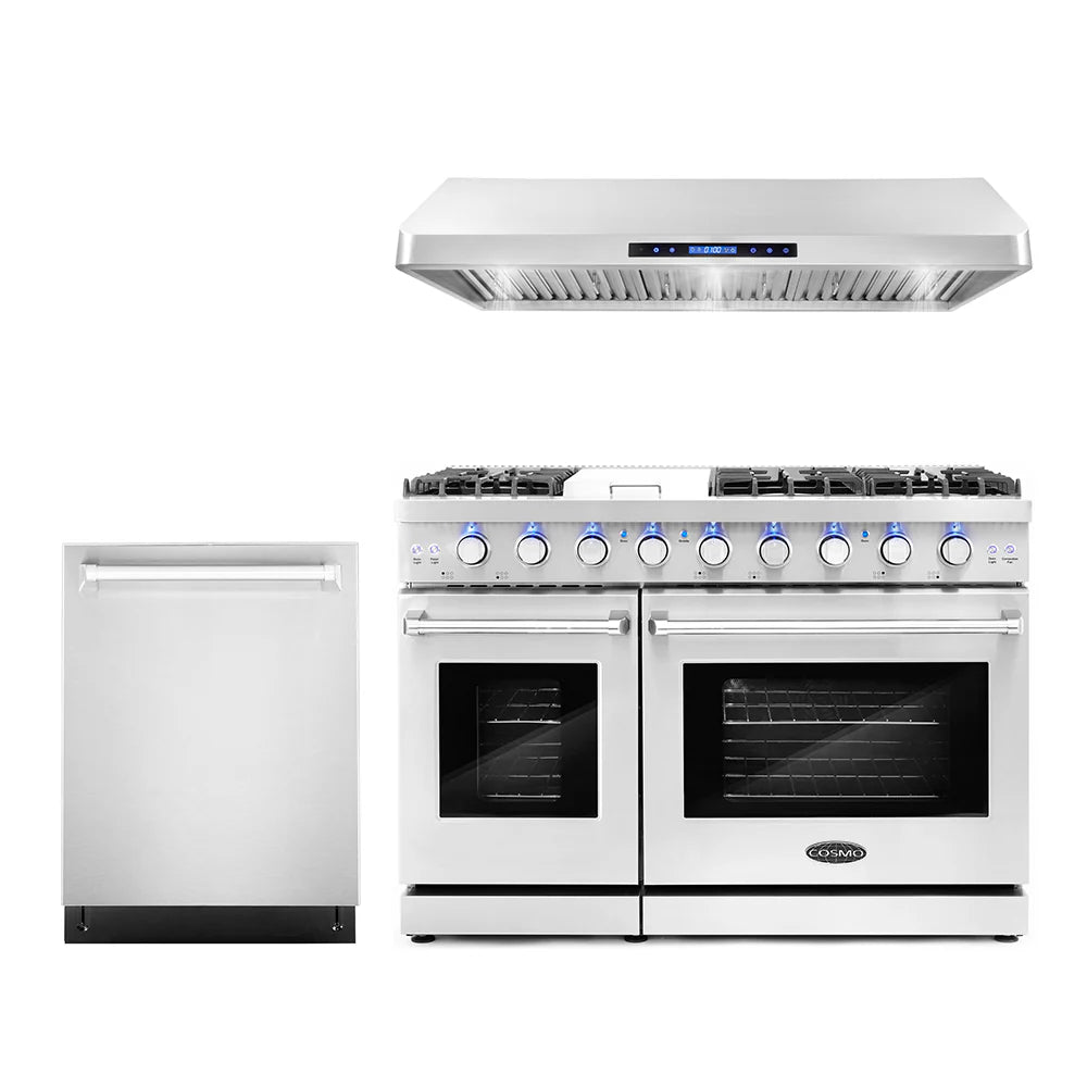 48 Gas Range, Under Cabinet Range Hood and Dishwasher Q2945