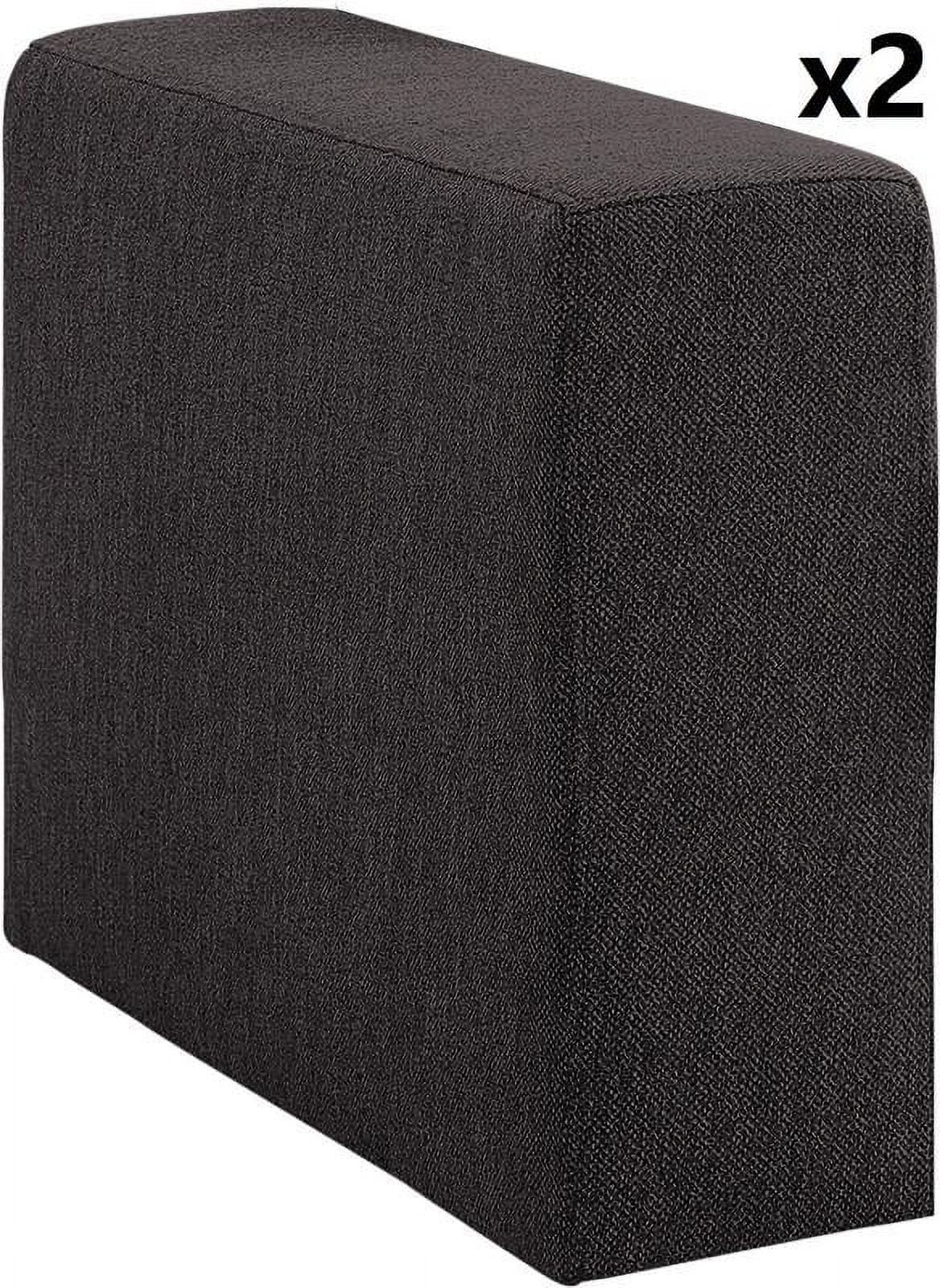 Dark Gray Linen Fabric 4 Seater Sofa Y710092