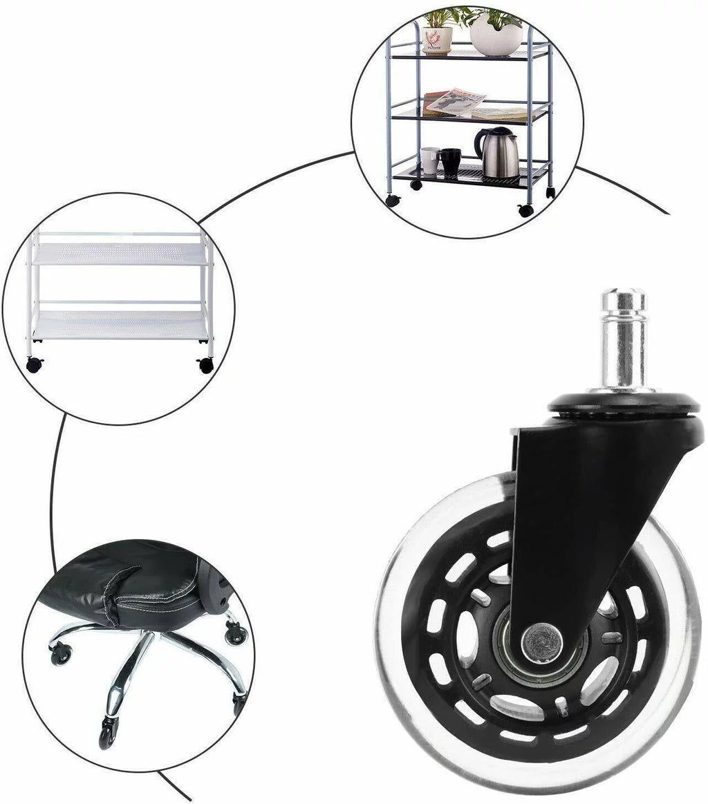 Heavy Duty Rubber Chair Casters 15Pcs J195