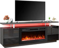White Fireplace TV Stand with 40'' Electric Fireplace B291