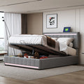 Full Size Platform Bed with Hydraulic Storage X272
