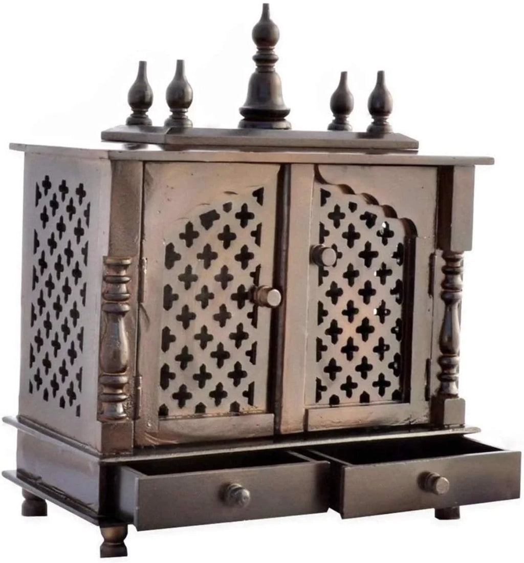 Wooden Pooja Mandir Cabinet Temple P15507