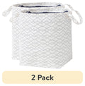 2 Pack White Black Drawstring Laundry Tote R7081