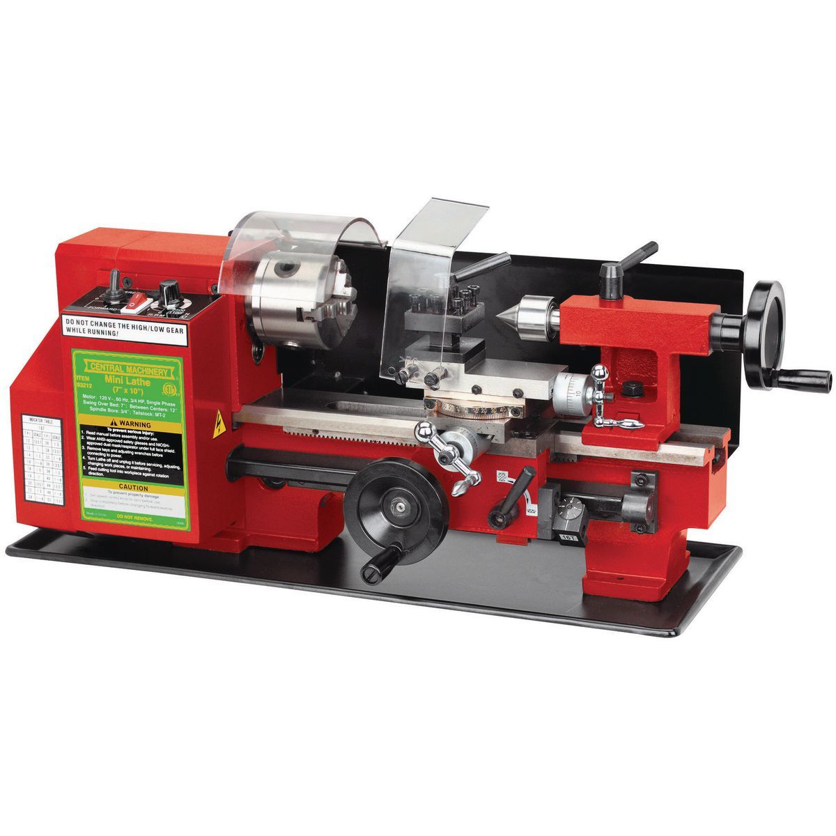 7 in. x 10 in. Benchtop Mini Lathe P134569