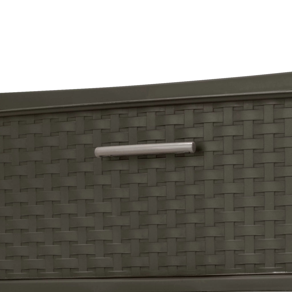 4 Drawer Wide Weave Tower Espresso W5197