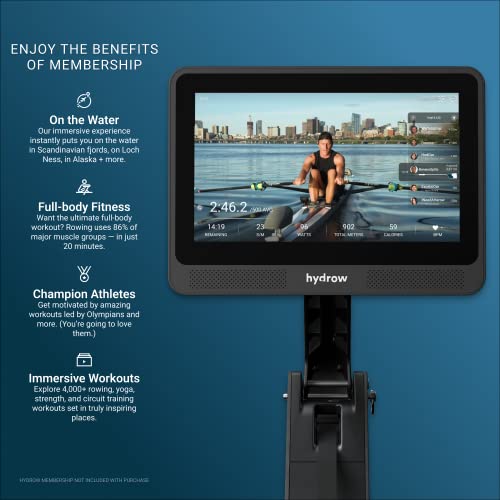 Foldable Rowing Machine with 16" HD Touchscreen & Speakers U2287