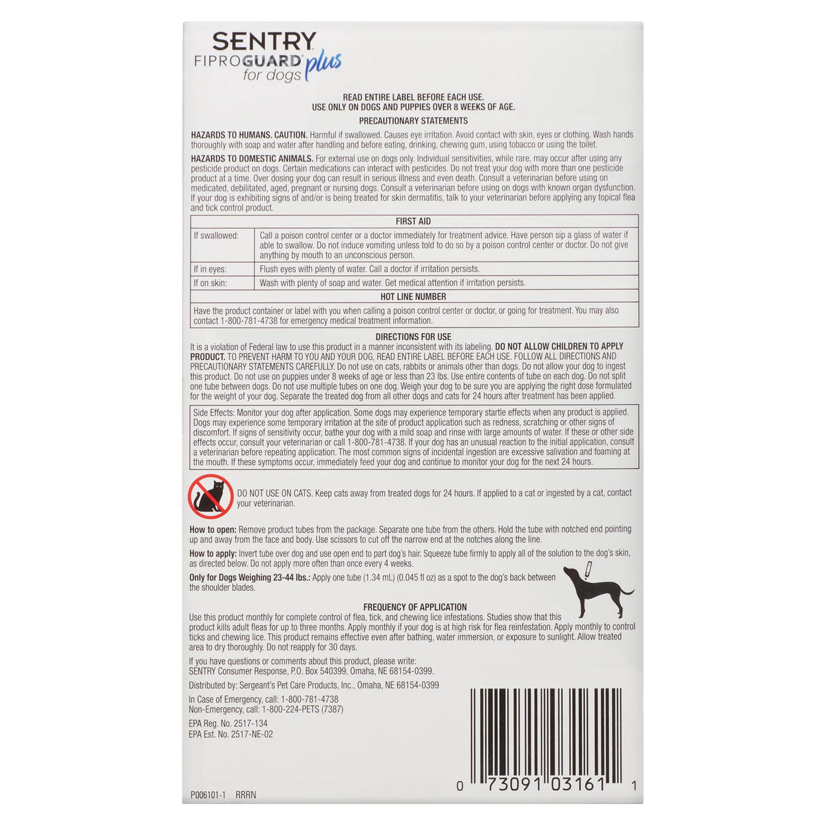 Dog Flea & Tick Topical 3 Monthly Treatments 3 Count S120839