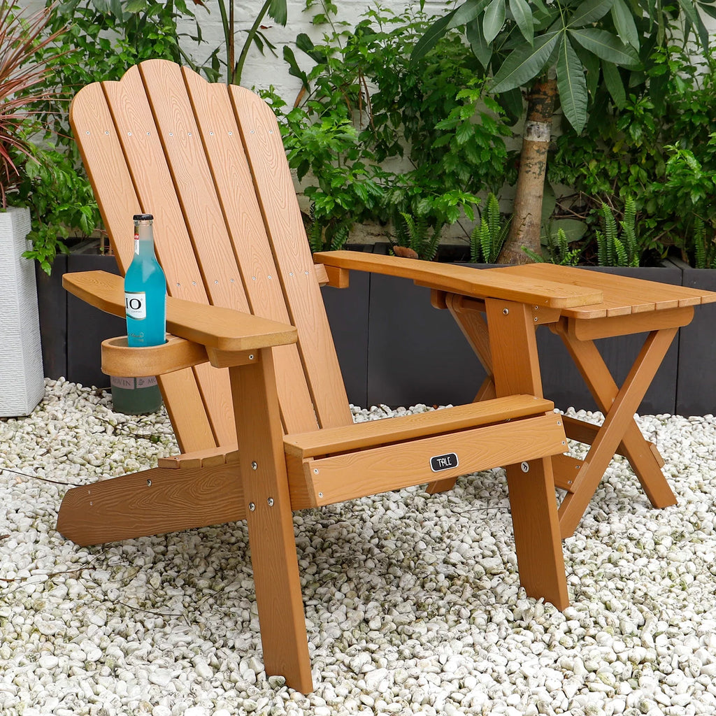 Brown Portable Folding Side Table A74638