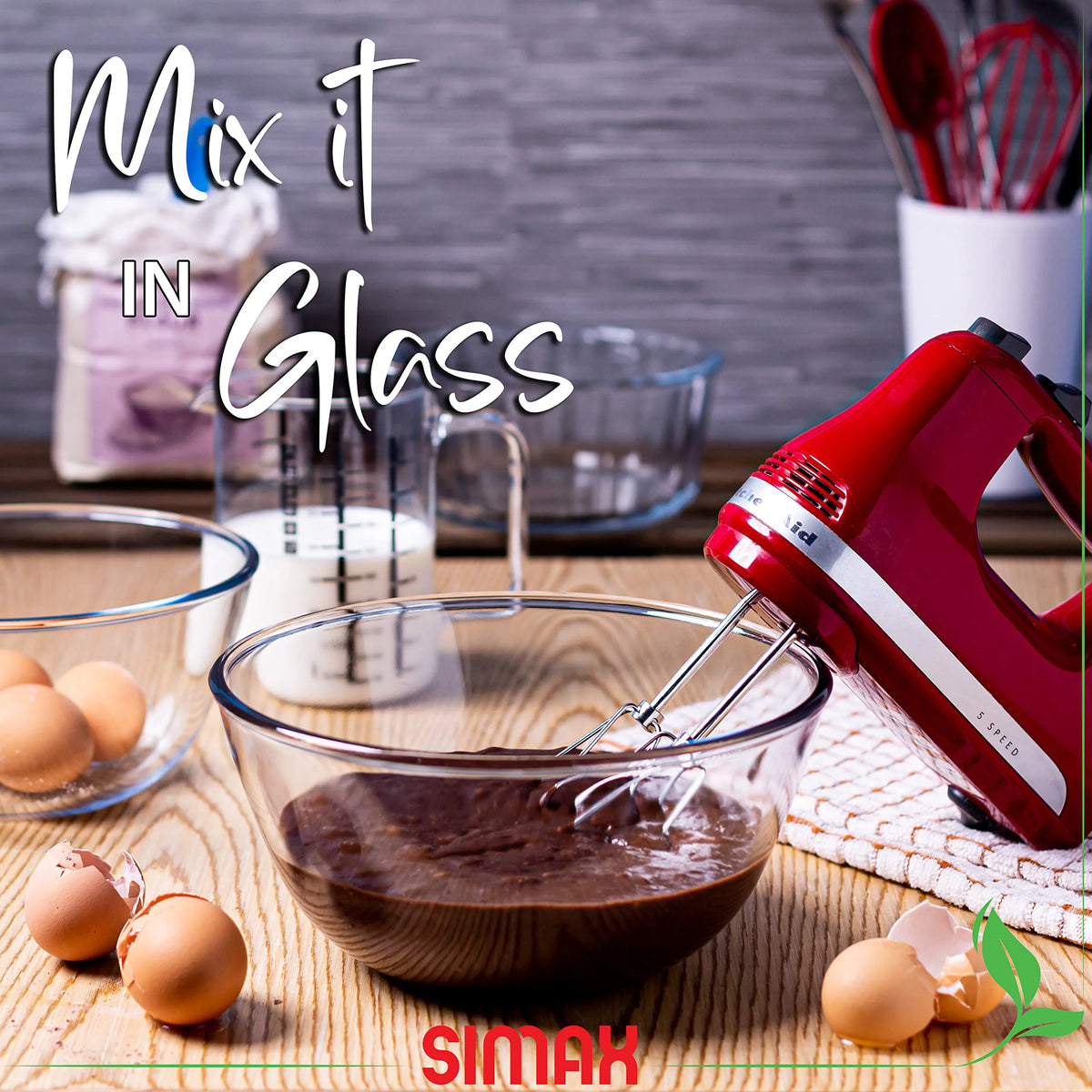 2.6 Quart Borosilicate Glass Mixing Bowl T3156