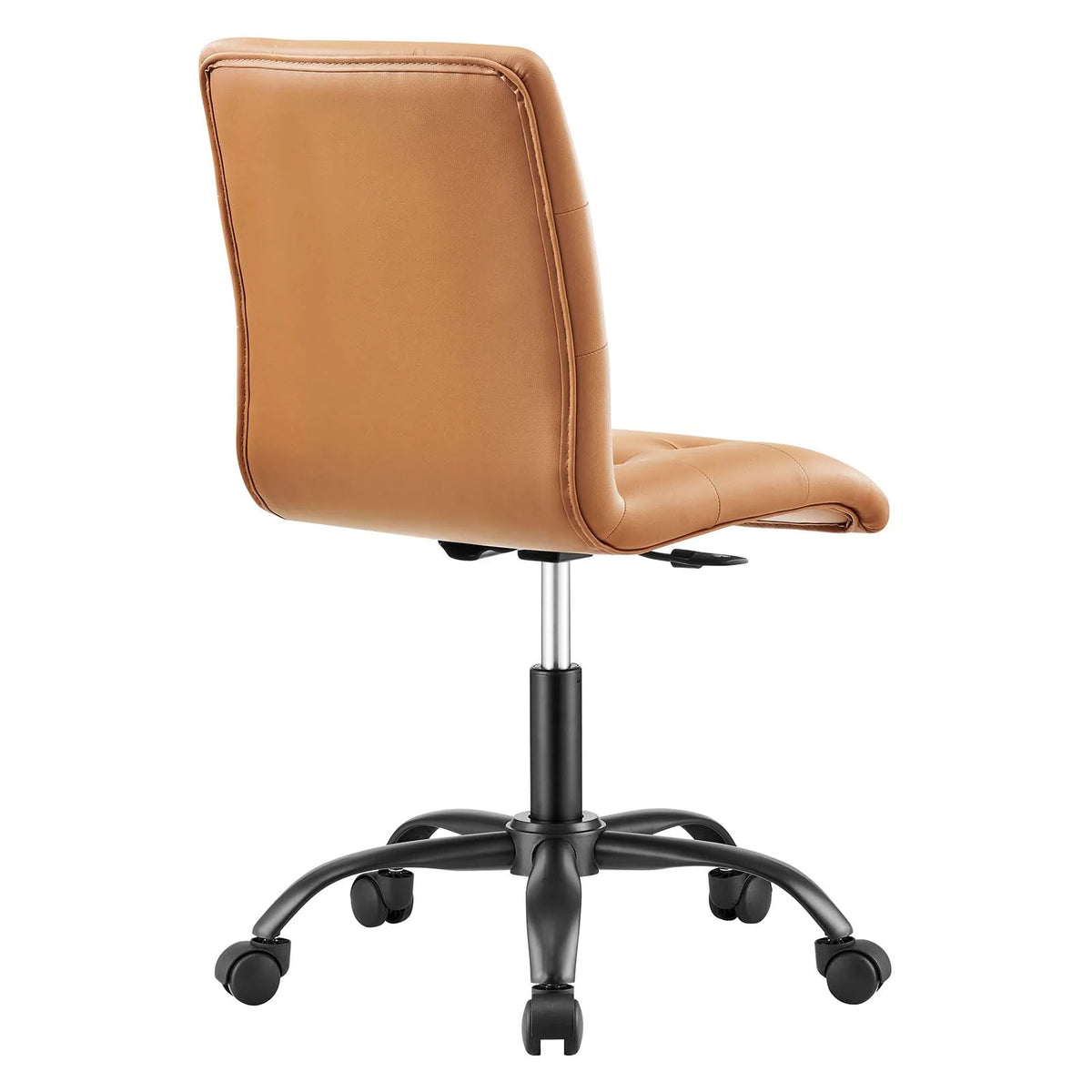 Black Tan Armless Office Chair C941159