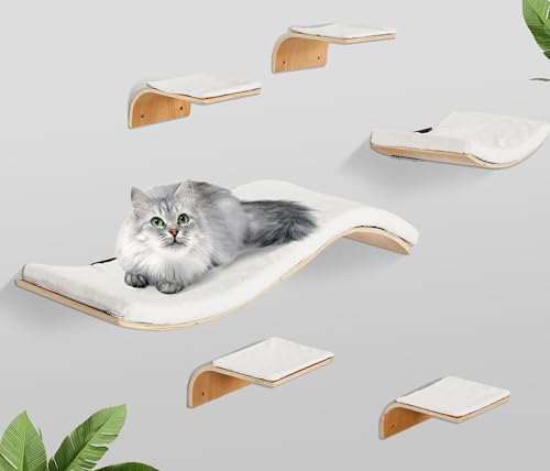 Cat Wall Shelves with Hammock and Perch J282