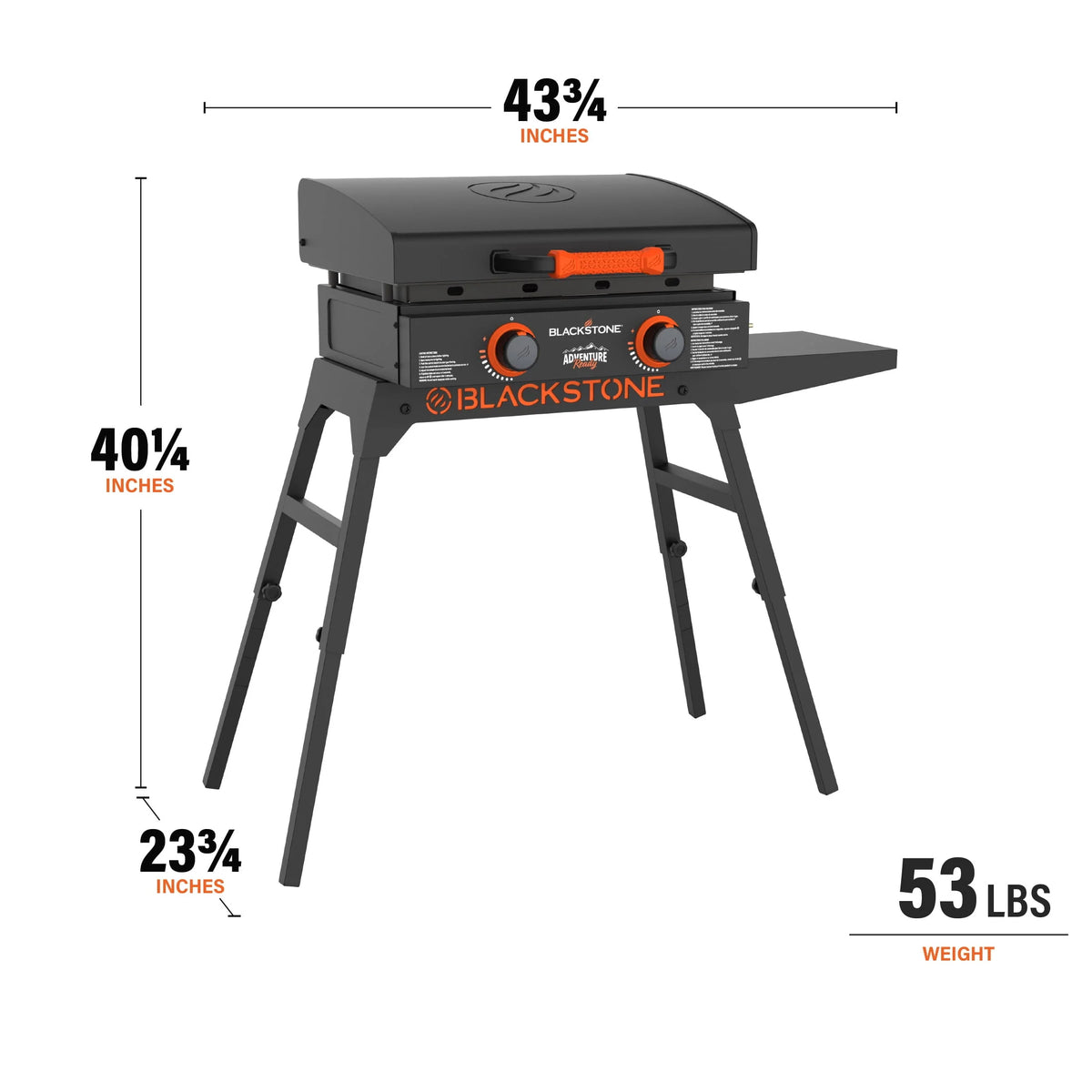 22 Propane Griddle with Stand and Adapter Hose N89831