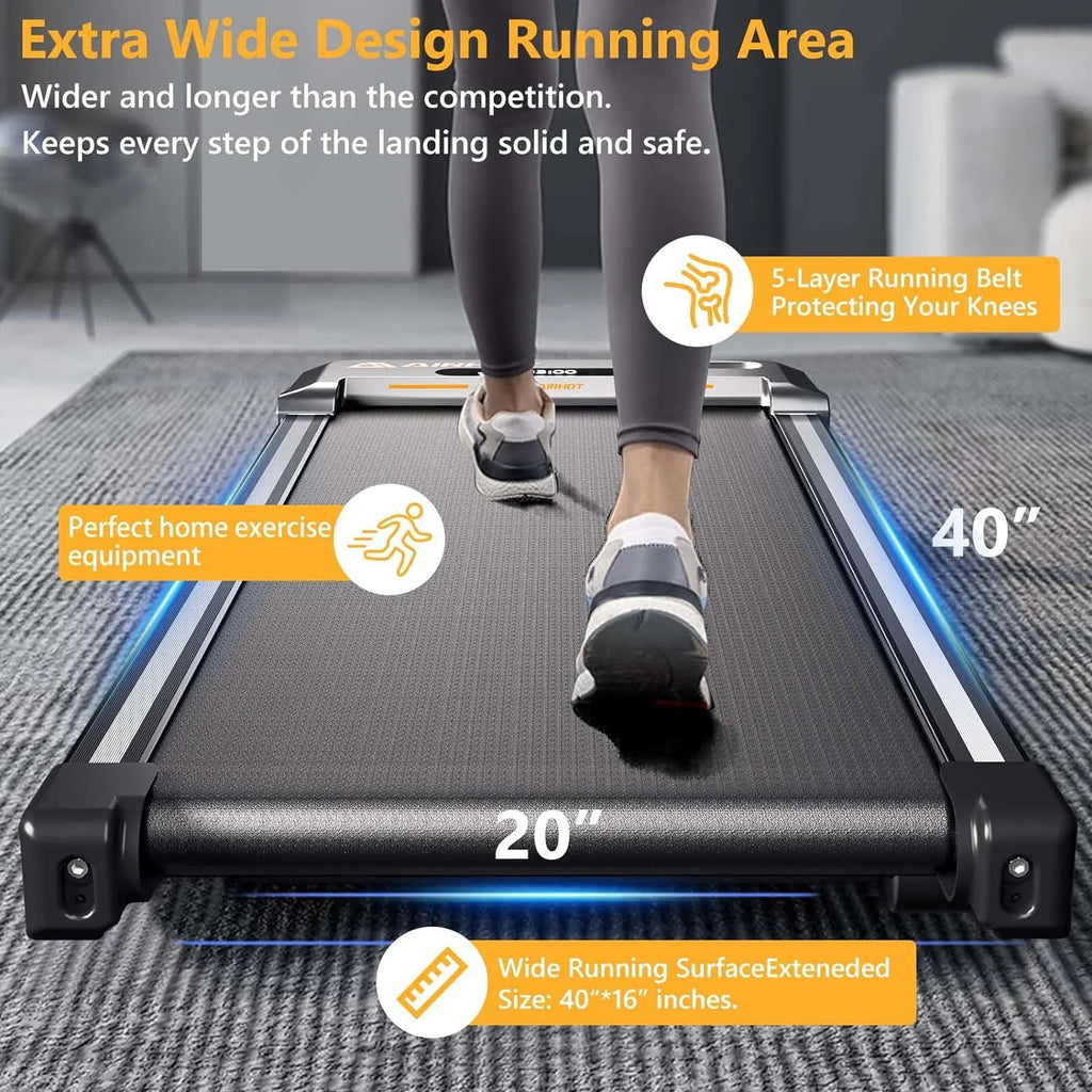Under Desk Treadmill 2 in 1 Black T594519