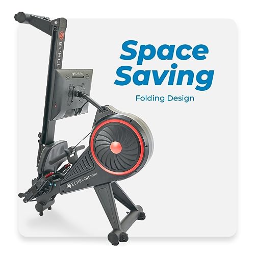 Foldable Rowing Machine with 22” Rotating HD Screen and Soundbar V8608