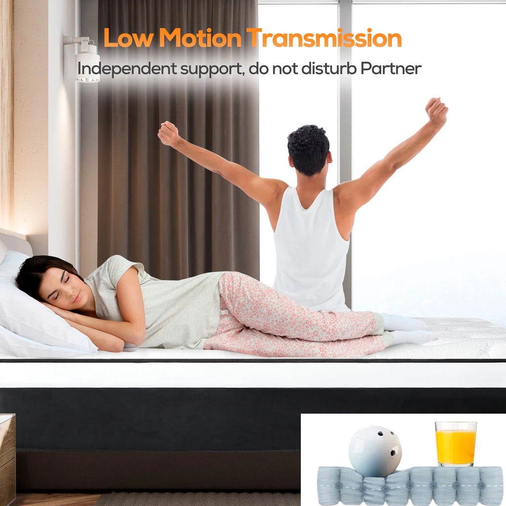 14 inch Gel Memory Foam Pocket Spring Hybrid Mattress V876