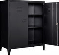 40" Metal Cabinet with Doors and Shelves B49320