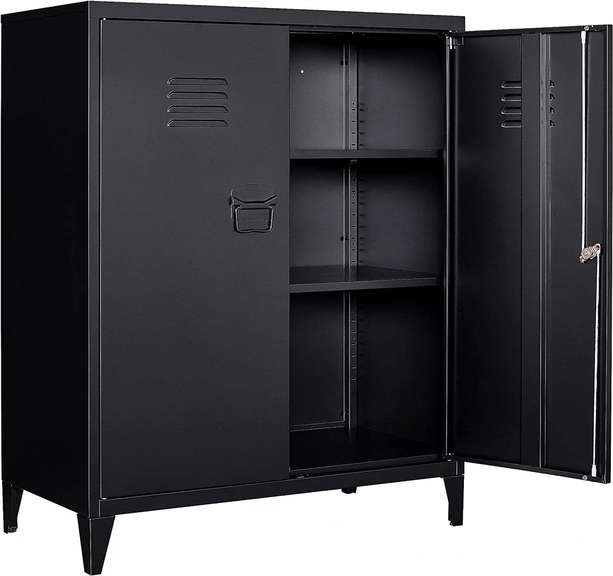 40" Metal Cabinet with Doors and Shelves B49320